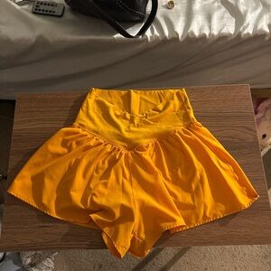 Aerie Bright Yellow Women's Athletic Shorts